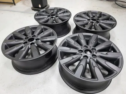 MINI COOPER S 미니쿠퍼S 17인치 휠복원기 (경기광주 휠수리 휠복원 휠도색 휠도장 휠색상변경 다이아몬드컷팅 휠용접 반무광블랙 사틴블랙 새틴블랙) / 경기광주 장지동