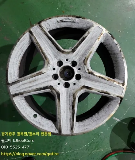 BMW GLE350d 순정 20인치 스크레치복원, 다이아몬드컷팅, 색상변경 (경기광주 휠복원 휠수리) / 경기광주 장지동