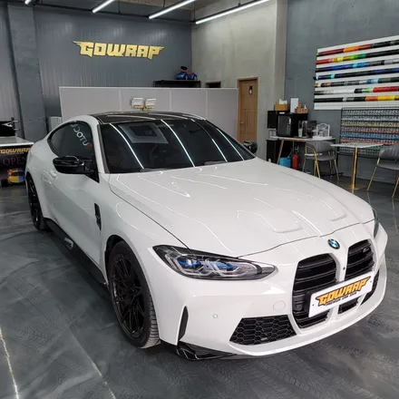 광주랩핑 BMW M4 카본 사이드미러 + 디퓨저 레드라인 포인트 시공 / 광주 서구 치평동