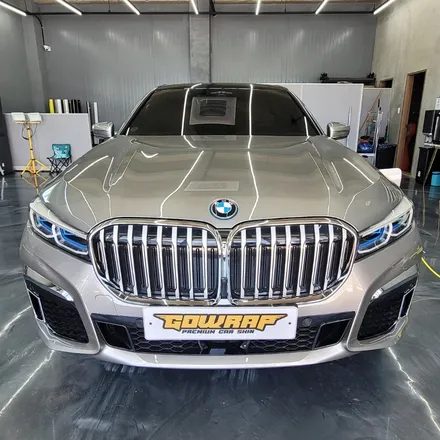 BMW 7시리즈 G12 키드니그릴 반무광 블랙 랩핑 / 광주 서구 치평동