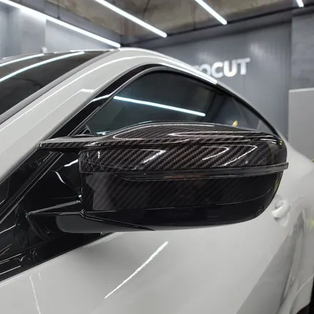 광주랩핑 BMW M4 카본 사이드미러 + 디퓨저 레드라인 포인트 시공 / 광주 서구 치평동