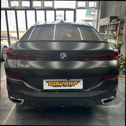 BMW X6 보험처리 랩핑 리어범퍼 재시공 / 광주 서구 치평동
