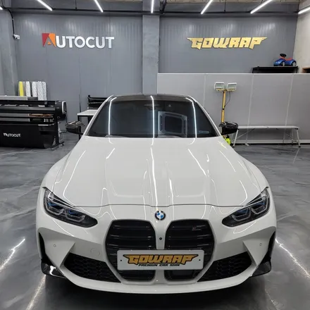 광주랩핑 BMW M4 카본 사이드미러 + 디퓨저 레드라인 포인트 시공 / 광주 서구 치평동
