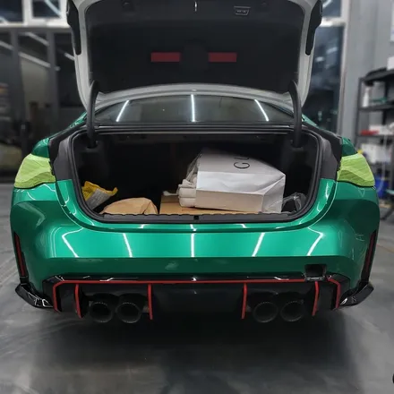 광주 BMW M4 아일 오브 맨 그린 고광택 랩핑 시공 - 완벽한 컬러감으로 재탄생! / 광주 서구 치평동