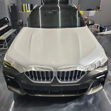 광주 랩핑 고랩 BMW X6 사틴화이트펄 전체랩핑 / 광주 서구 치평동