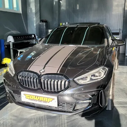 광주랩핑 BMW 1시리즈 에어덕트 부분 랩핑 / 광주 서구 치평동