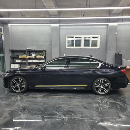 광주 랩핑 PPF 전문점 GOWRAP 고랩 BMW 7시리즈 사틴블랙 크롬 죽이기 / 광주 서구 치평동
