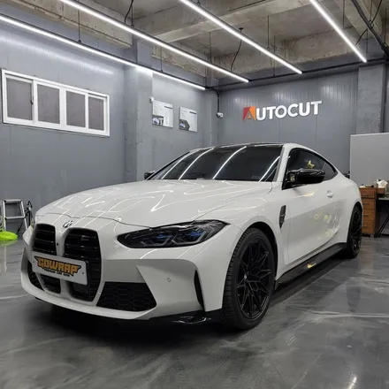광주랩핑 BMW M4 카본 사이드미러 + 디퓨저 레드라인 포인트 시공 / 광주 서구 치평동