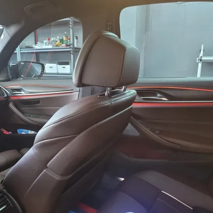 광주 랩핑 PPF 전문점 GOWRAP 고랩 BMW 5시리즈 530i 실내 카본랩핑 / 광주 서구 치평동