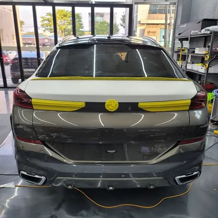 광주 랩핑 고랩 BMW X6 사틴화이트펄 전체랩핑 / 광주 서구 치평동