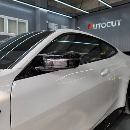 광주랩핑 BMW M4 카본 사이드미러 + 디퓨저 레드라인 포인트 시공 / 광주 서구 치평동