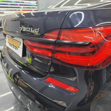 광주 랩핑 PPF 전문점 GOWRAP 고랩 BMW 7시리즈 사틴블랙 크롬 죽이기 / 광주 서구 치평동