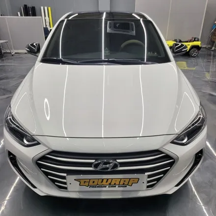광주랩핑 고랩 현대 아반떼AD 루프스킨 사이드미러 부분랩핑 / 광주 서구 치평동