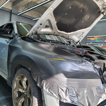 BMW X6 E71사틴 다크 그레이 전체 랩핑 / 광주 서구 치평동