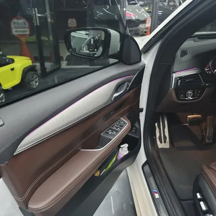 광주 랩핑 BMW 6GT 키드니그릴 랩핑 실내 티타늄 브러쉬 전체 랩핑 / 광주 서구 치평동