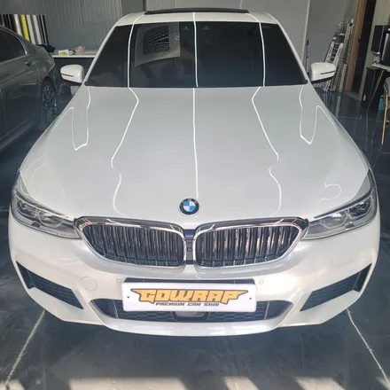 광주 랩핑 BMW 6GT 키드니그릴 랩핑 실내 티타늄 브러쉬 전체 랩핑 / 광주 서구 치평동