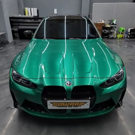 광주 BMW M4 아일 오브 맨 그린 고광택 랩핑 시공 - 완벽한 컬러감으로 재탄생! / 광주 서구 치평동