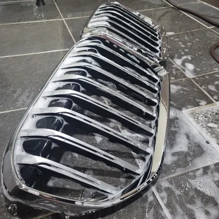 BMW 7시리즈 G12 키드니그릴 반무광 블랙 랩핑 / 광주 서구 치평동