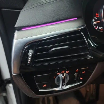 광주 랩핑 BMW 6GT 키드니그릴 랩핑 실내 티타늄 브러쉬 전체 랩핑 / 광주 서구 치평동