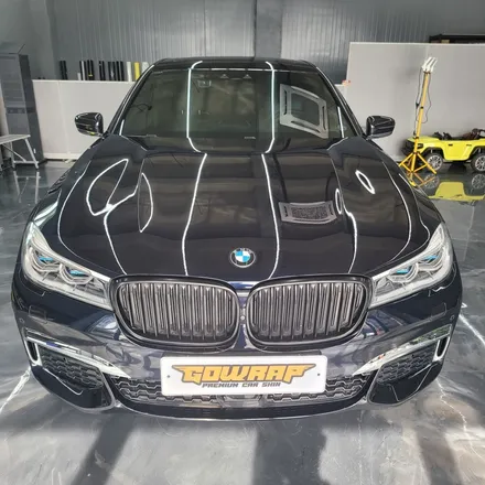 광주 랩핑 PPF 전문점 GOWRAP 고랩 BMW 7시리즈 사틴블랙 크롬 죽이기 / 광주 서구 치평동