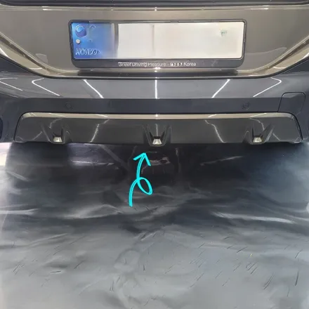 BMW X6 사틴 블랙 사고로 보험처리로 뒷범퍼 재시공 / 광주 서구 치평동
