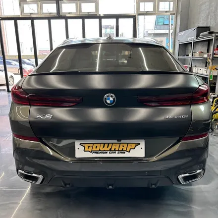 BMW X6 보험처리 랩핑 리어범퍼 재시공 / 광주 서구 치평동