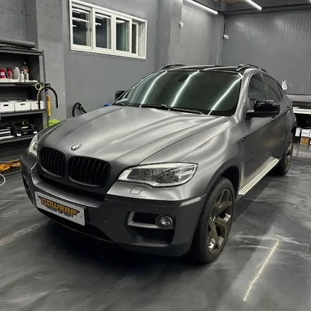 BMW X6 E71사틴 다크 그레이 전체 랩핑 / 광주 서구 치평동