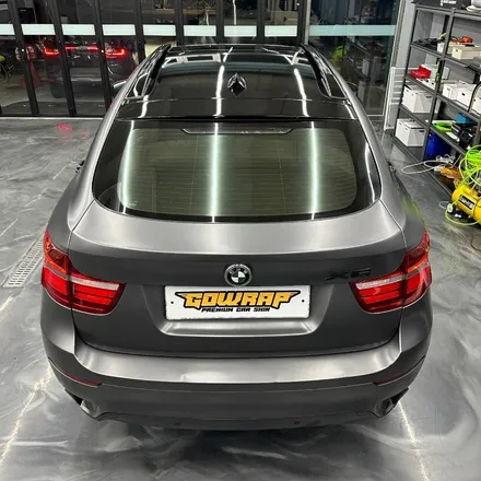 BMW X6 E71사틴 다크 그레이 전체 랩핑 / 광주 서구 치평동