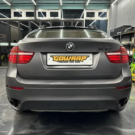 BMW X6 E71사틴 다크 그레이 전체 랩핑 / 광주 서구 치평동