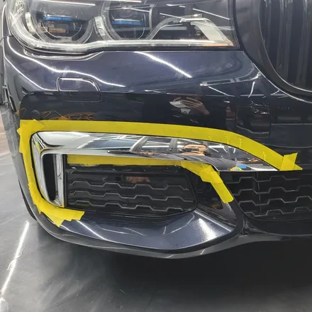 광주 랩핑 PPF 전문점 GOWRAP 고랩 BMW 7시리즈 사틴블랙 크롬 죽이기 / 광주 서구 치평동