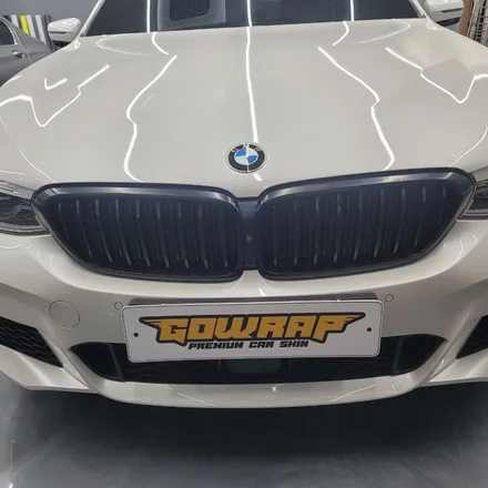 광주 랩핑 BMW 6GT 키드니그릴 랩핑 실내 티타늄 브러쉬 전체 랩핑 / 광주 서구 치평동