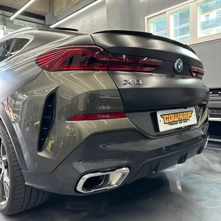 BMW X6 보험처리 랩핑 리어범퍼 재시공 / 광주 서구 치평동