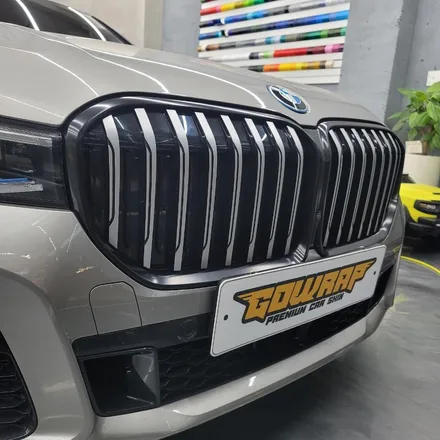 BMW 7시리즈 G12 키드니그릴 반무광 블랙 랩핑 / 광주 서구 치평동
