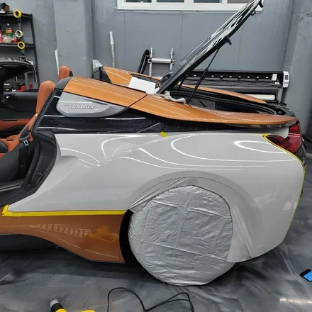 광주 고랩 랩핑 PPF 전문점 BMW i8 로드스터 전체랩핑 / 광주 서구 치평동