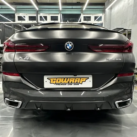 BMW X6 보험처리 랩핑 리어범퍼 재시공 / 광주 서구 치평동