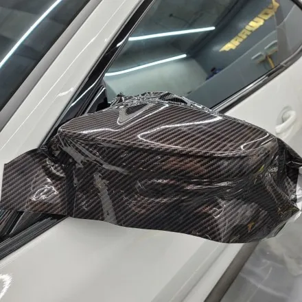 광주랩핑 BMW M4 카본 사이드미러 + 디퓨저 레드라인 포인트 시공 / 광주 서구 치평동