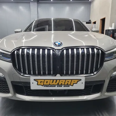 BMW 7시리즈 G12 키드니그릴 반무광 블랙 랩핑 / 광주 서구 치평동
