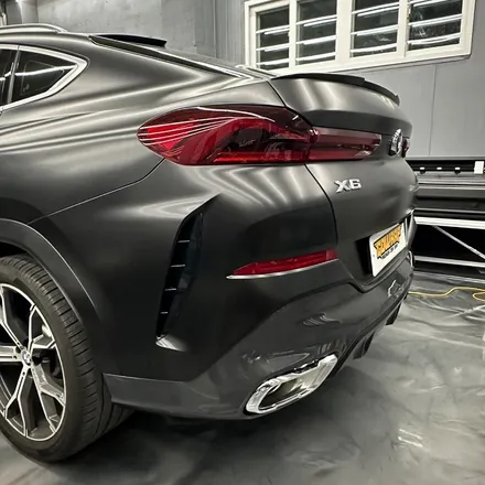 BMW X6 보험처리 랩핑 리어범퍼 재시공 / 광주 서구 치평동
