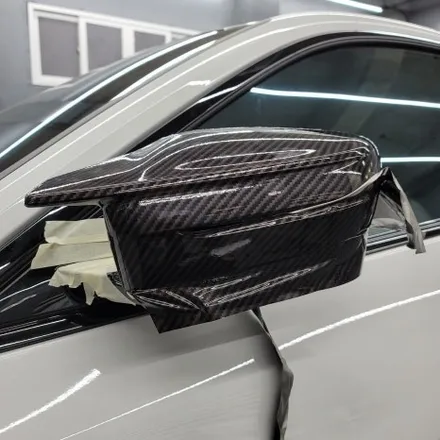 광주랩핑 BMW M4 카본 사이드미러 + 디퓨저 레드라인 포인트 시공 / 광주 서구 치평동