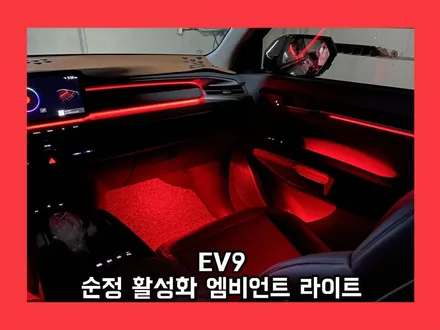 ev9 완벽한 비노출 타입과 순정 활성화 모니터 화면 조작 엠비언트 라이트의 완성 / 용인 처인구, 모현, 곤지암, 포곡, 양지