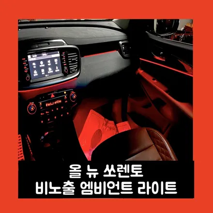 올 뉴 쏘렌토 요즘 느낌 나는 실내 만들기 비노출 엠비언트 라이트 / 용인시 처인구 포곡읍