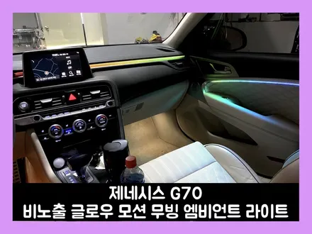 g70 엠비언트 라이트 실내 컨디션은 유지하면서 깔끔한 조명 연출 거기에 무빙까지? / 용인시 처인구 포곡읍