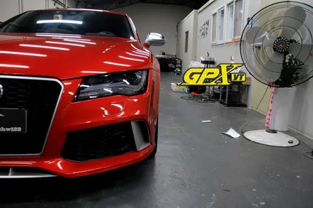 [GPXYT]아우디 RS7 레드로 전체 랩핑 시공!!!3M 드래곤 파이어 레드 필름 사용!!레드로 더 강렬하게~~ / 용인시 처인구 포곡읍