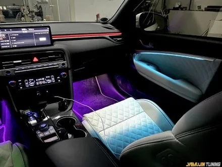 g70 실내가 이렇게 바뀐다! 글로우 rgb 에어 엠비언트 라이트 튜닝 후기 / 용인시 처인구 포곡읍