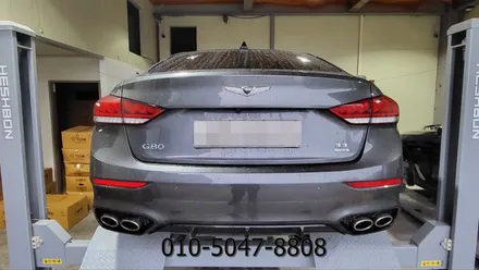 제네시스 G80 스포츠 19인치 상처로 인한 휠복원 탁송 처리 대품 장착 후기 / 성남시 시흥동