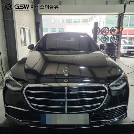 스크래치 휠, 판교에서 벤츠 S350D 19인치 복원 완료 / 성남시 시흥동