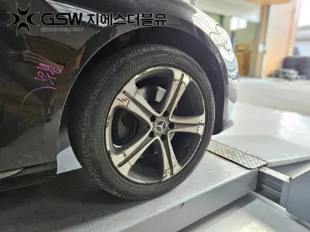 용인 휠수리 벤츠 E클래스 18인치휠 스크래치로 인한 다이아컷팅 휠복원 작업 후기 / 성남시 시흥동