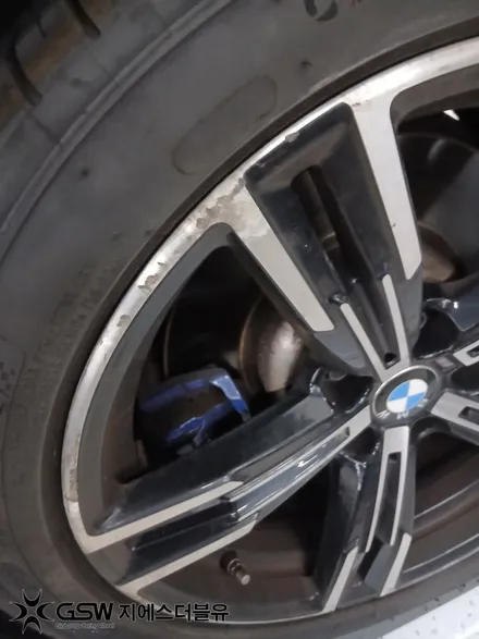판교 BMW 320i 휠복원 긁힌 18인치 순정휠 교체 대신 다이아컷팅 복원 / 성남시 시흥동