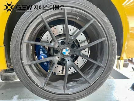 수원 휠도색 BMW M4 19인치휠 독특한 블랙무광 도색 후기 / 성남시 시흥동
