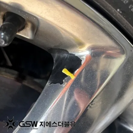 대전휠도색 카니발 19인치휠 화이트 크롬 작업 후기 / 성남시 시흥동